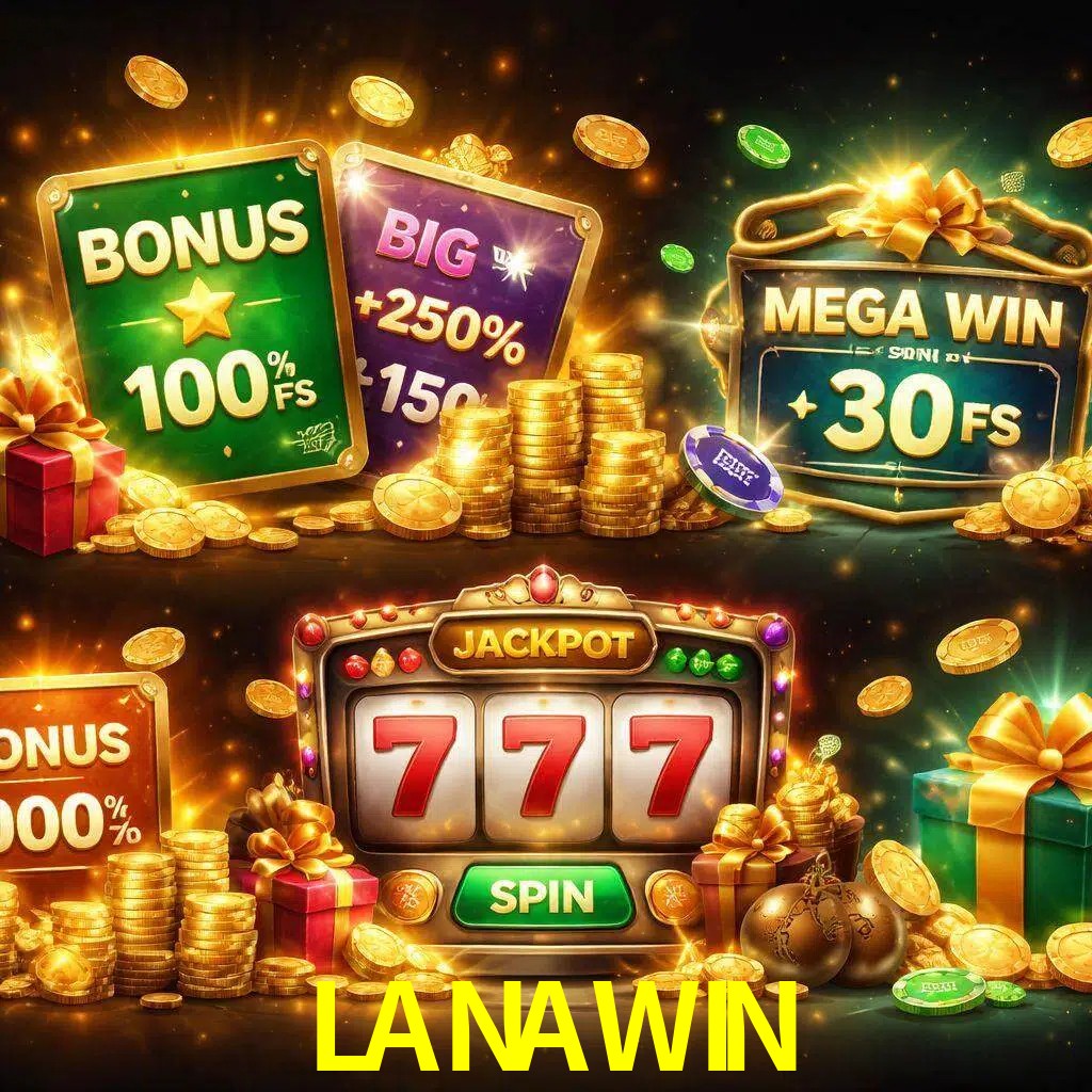 Tipos de bonos LANAWIN incluyendo recompensas de bienvenida y promociones continuas